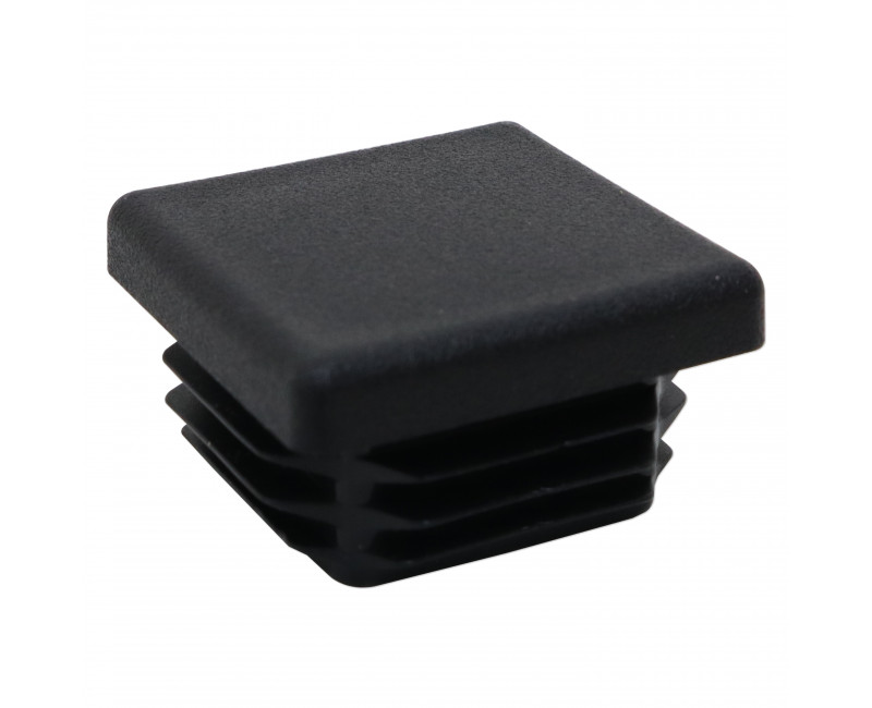 BOUCHON - NOIR NERVURE 30X30X2MM