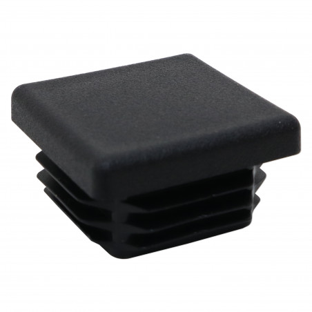 BOUCHON - NOIR NERVURE 30X30X2MM