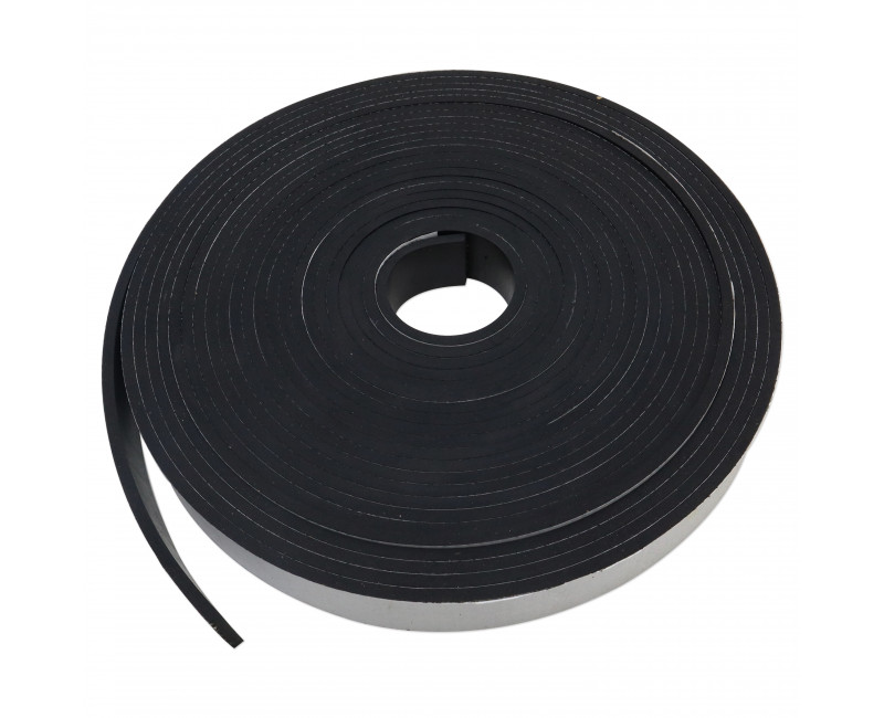 BANDE EN CAOUTCHOUC 25MM X 4MM (AU METRE) SM123 - ADHESIF 306/250 (BLANC)