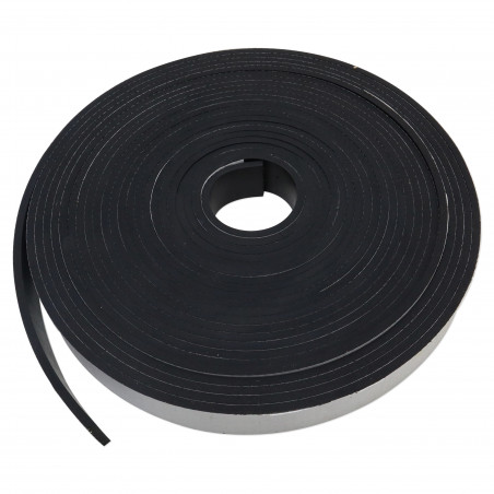 BANDE EN CAOUTCHOUC 25MM X 4MM (AU METRE) SM123 - ADHESIF 306/250 (BLANC)