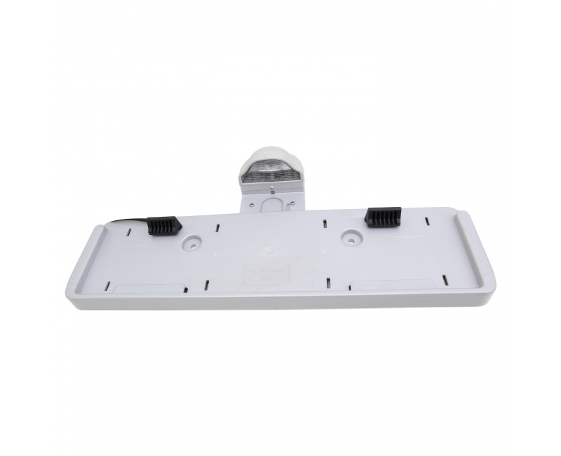 ECLAIRAGE - FEU - PORTE PLAQUE RECTANGULAIRE + FEU (ARGENT) EQUIPANT HB403, HB505, HB511