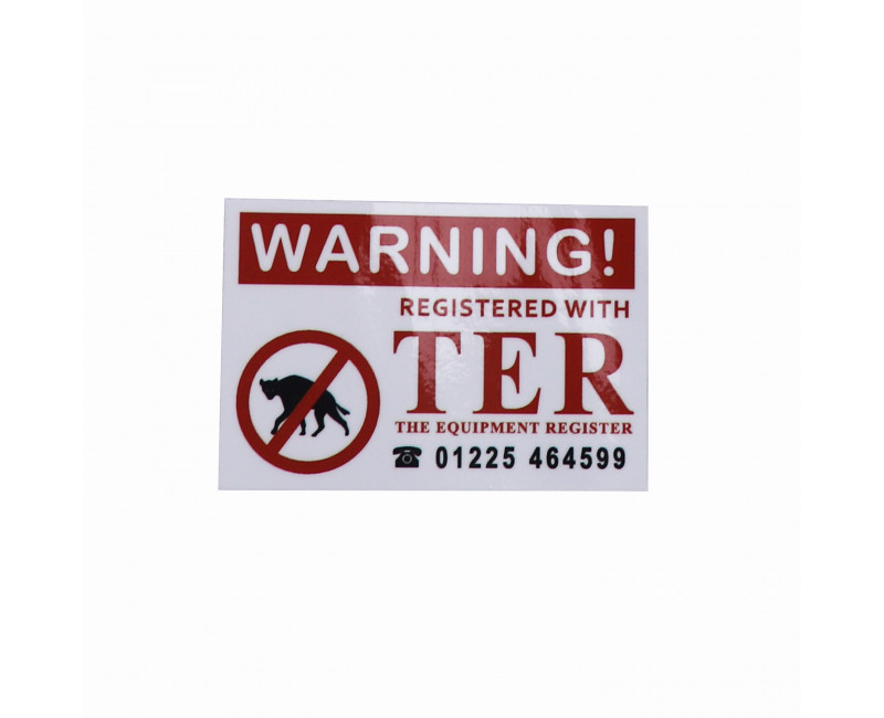 AUTOCOLLANT - AVERTISSEMENT TER