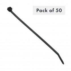 COLLIER DE CABLE 4,8 MM X 160 MM, NYLON NOIR 66, PAQUET DE 50