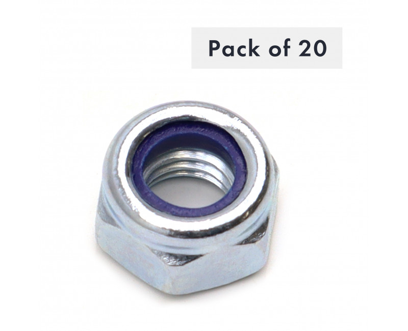 ECROU NYLOC (TYPE T) M10, 8, PAQUET DE 20