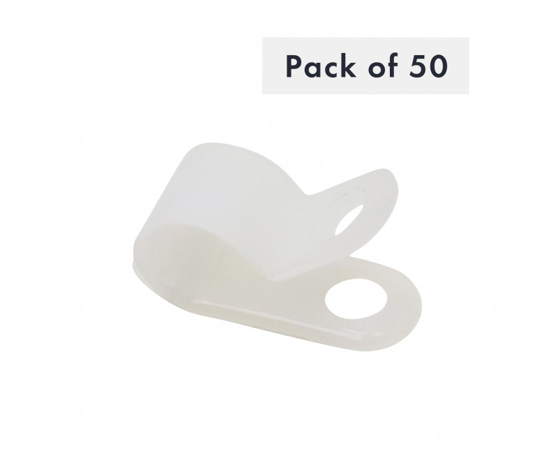 CLIP DE CABLE 6.4MM PAQUET DE 50