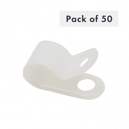 CLIP DE CABLE 6.4MM PAQUET DE 50