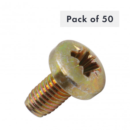 VIS AUTOTARAUDEUSE TAPTITE II M6X12, POZIDRIV, TETE CYLINDRIQUE CYLINDRIQUE, LOT DE 50