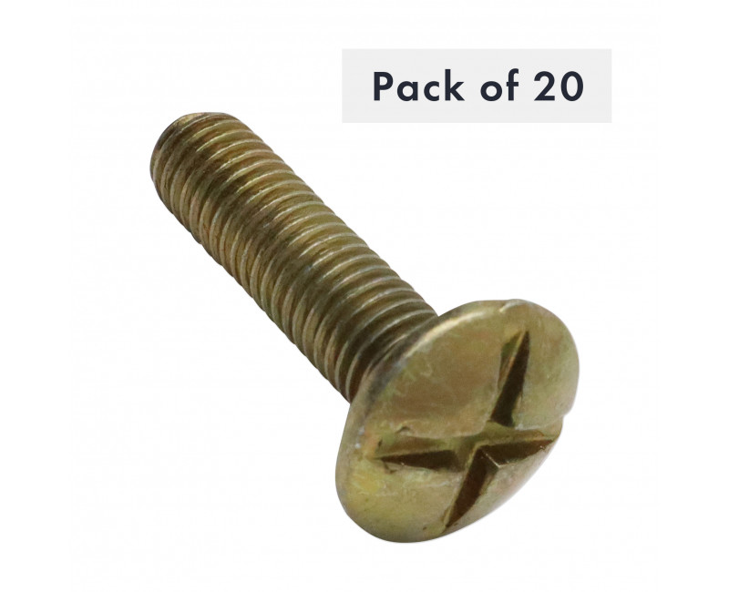 BOULON DE TOITURE M8X30, PAQUET DE 20