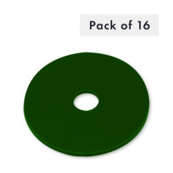 RONDELLE M8 X 40MM X 2MM, VERT, LOT DE 16