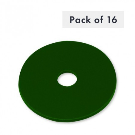 RONDELLE M8 X 40MM X 2MM, VERT, LOT DE 16