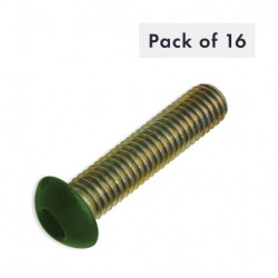 VIS A TROU M8X35, 10.9, TETE BOUTON, VERTE, SACHET DE 16