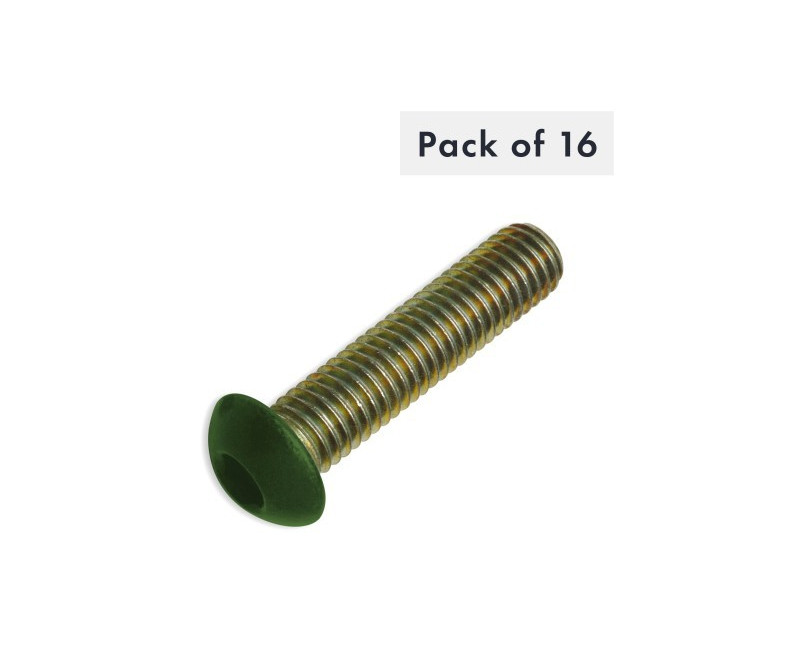 VIS A TROU M8X35, 10.9, TETE BOUTON, VERTE, SACHET DE 16