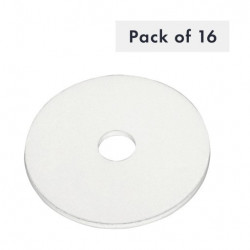 RONDELLE M8 X 40MM X 2MM, BLANCHE, LOT DE 16