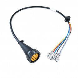 ECLAIRAGE - CABLE - 12V 8 PIN LIGHT 0.5M - GAUCHER JB GROMMET AND SPADES