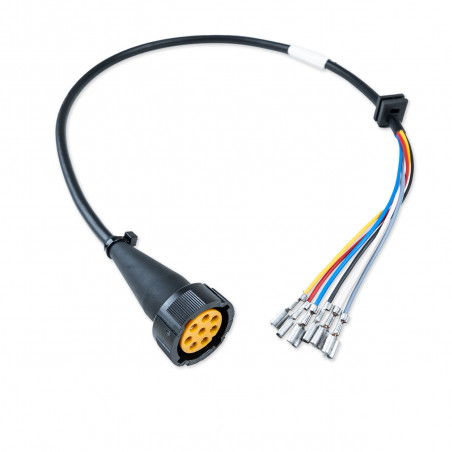 ECLAIRAGE - CABLE - 12V 8 PIN LIGHT 0.5M - GAUCHER JB GROMMET AND SPADES