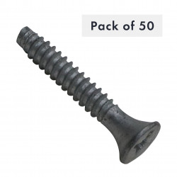 VIS AUTOTARAUDEUSE N° 14 X 1-1/2", POZIDRIV, TATE BUGLE, FILETAGE B, CEMENTEE, PAQUET DE 50