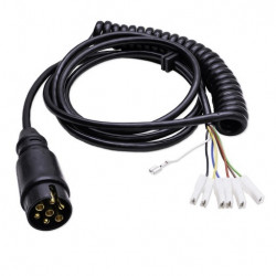 SUZI CABLE & 7 PIN PLUG AVEC GROMMET & SPADES