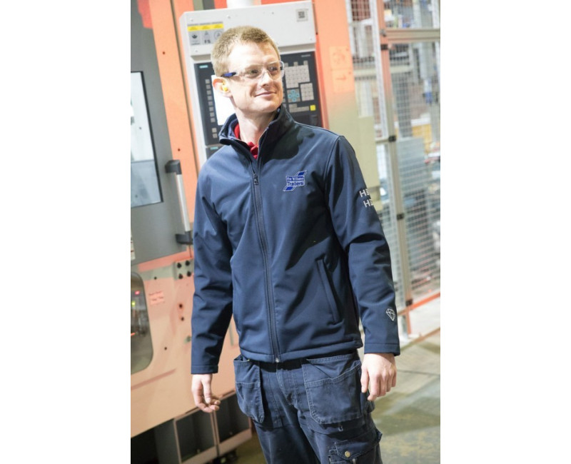 UNEEK CLASSIC NAVY SOFT SHELL VESTE HOMME UC612 TAILLE L