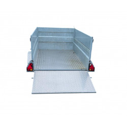 REMORQUE Q8 + RÉHAUSSE PLEINE