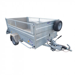 REMORQUE Q8 + RÉHAUSSE GRILLAGÉ