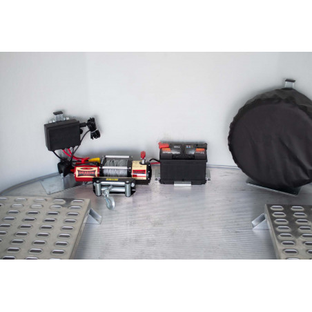 KIT ROUE DE SECOURS ALU AVEC SUPPORT DEBON ROADSTER 1000 & 2000