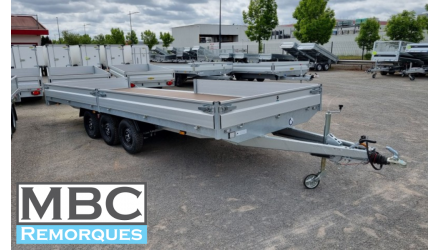 Hapert Azur H3 6m 3500kg Remorque plateau fixe