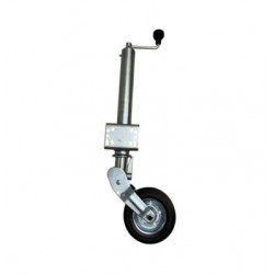 ROUE JOCKEY AUTOMATIQUE Ø 60 AVEC PLATINE DE FIXATION - GALET 200 - CHARGE 250 KG