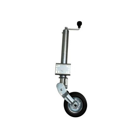 ROUE JOCKEY AUTOMATIQUE Ø 60 AVEC PLATINE DE FIXATION - GALET 200 - CHARGE 250 KG