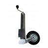 ROUE JOCKEY AUTOMATIQUE TUBE CARRÉ 60 MM - AVEC PLATINE DE FIXATION - CHARGE 250 KG