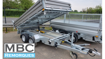 Humbaur tri-benne 3m 3500kg Remorque