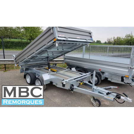 Humbaur tri-benne 3m 3500kg Remorque