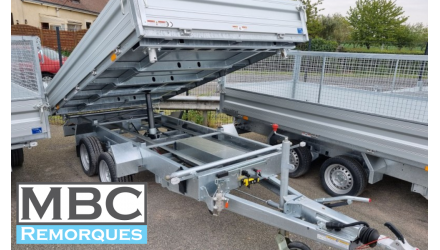 Humbaur tri-benne 3.5m 3500kg Remorque