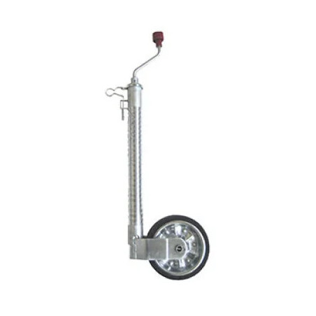 ROUE JOCKEY TUBE STRIÉ Ø48 CHARGE 300KG