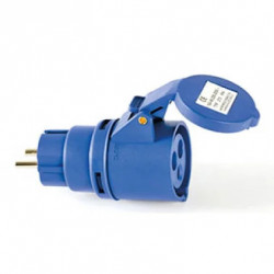 ADAPTATEUR POUR FICHE STANDARD + FICHE P17 FEMELLE