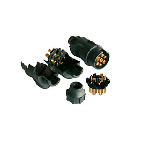 PRISE PLASTIQUE 7 BROCHES À COSSES