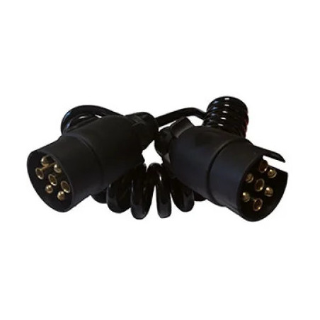 RALLONGE SPIRALE 7 BROCHES 5 CONDUCTEURS 2P MALES EXTENSIBLE A 2,50M