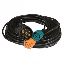FAISCEAU ÉLECTRIQUE AJ.BA POUR REMORQUE 2X6M PRISE 7 BROCHES