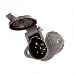 SOCLE 7 BROCHES 24V ALU ISO 24N