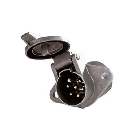 SOCLE 7 BROCHES 24V ALU ISO 24N