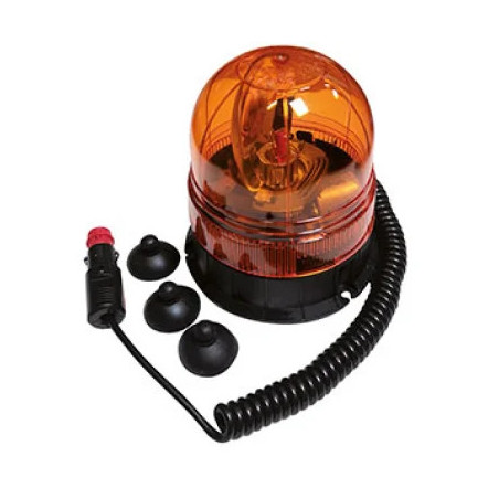 GYROPHARE 12/24V MAGNETIQUE SANS AMPOULE