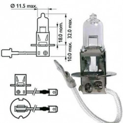 AMPOULE H3 PK 22S 12V 55W