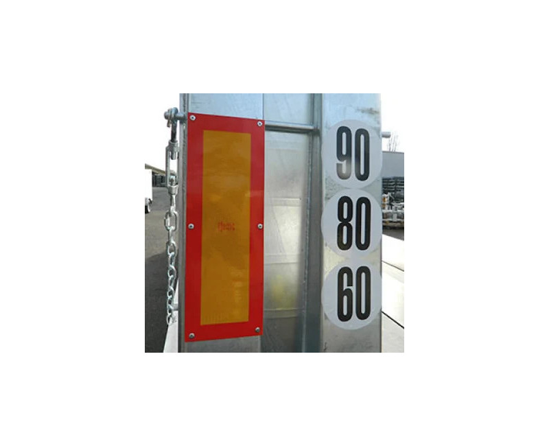 2 PLAQUES RÉTRO RÉFLÉCHISSANTES