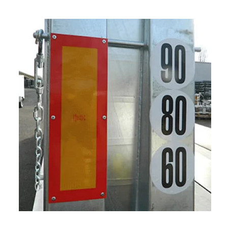 2 PLAQUES RÉTRO RÉFLÉCHISSANTES