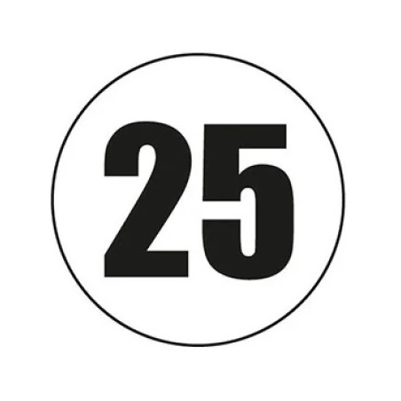 DISQUE ADHÉSIF 25 KM/H
