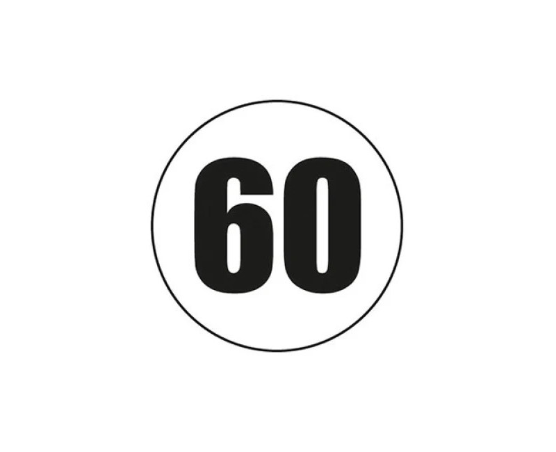 DISQUE ADHÉSIF 60 KM/H