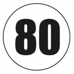DISQUE ADHÉSIF 80 KM/H