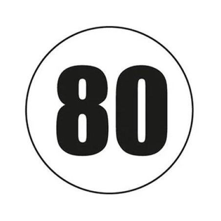 DISQUE ADHÉSIF 80 KM/H