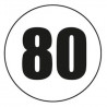 DISQUE ADHÉSIF 80 KM/H