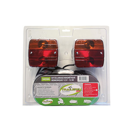 KIT ÉCLAIRAGE MAGNÉTIQUE ARRIÈRE CABLE 12 M