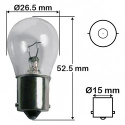 AMPOULES POIRETTE 24V BA15S